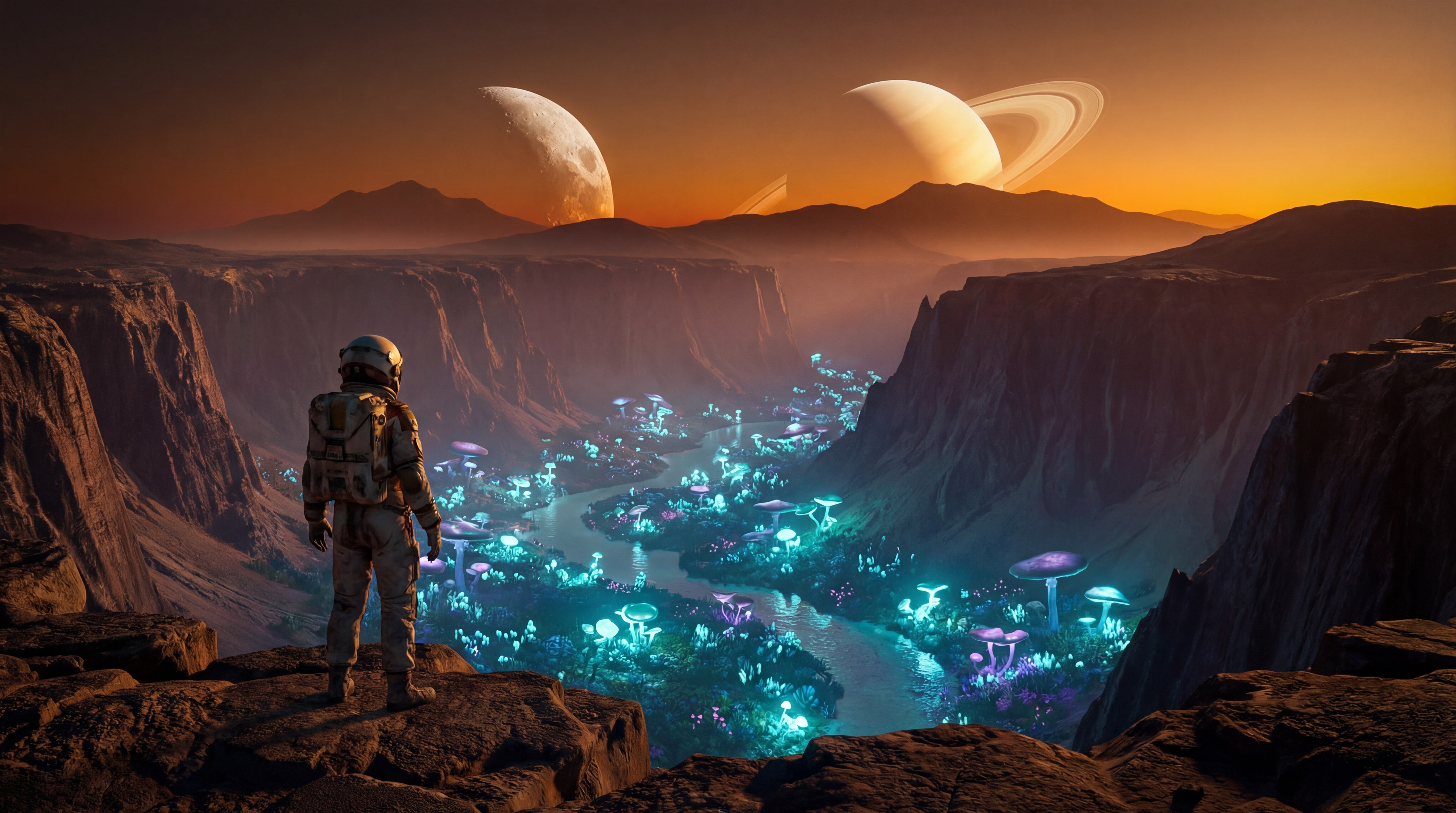 Фэнтези концепт-арт, сгенерированный по промпту Leonardo AI