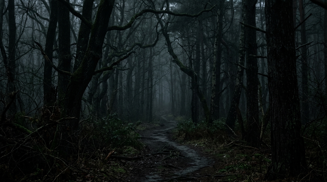 AI image with strong dramatic lighting — ominous moody atmosphere created through specific lighting descriptors in prompt